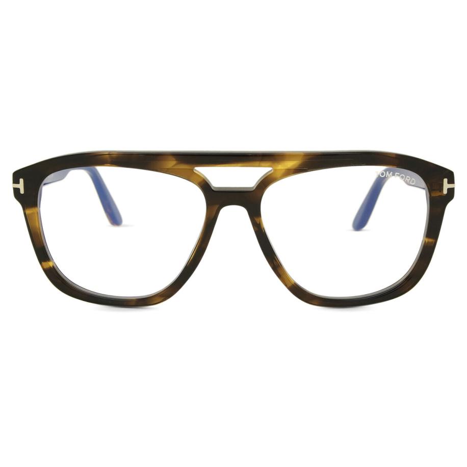 Tom Ford FT6024-B 55 Blauw-Light Block Heren Bril