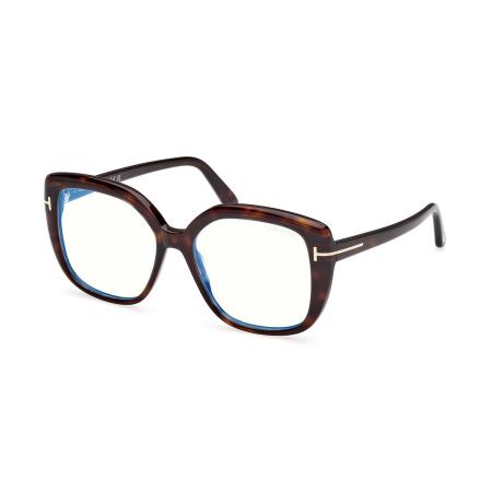 Tom Ford FT6043-B 052 Blauw-Light Block Tortoiseshell Dames Bril