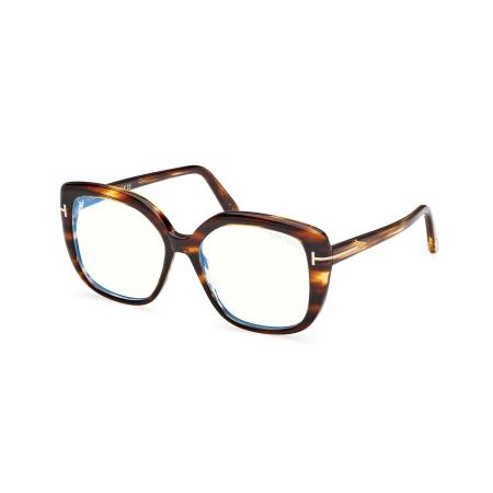 Tom Ford FT6043-B 055 Blauw-Light Block Tortoiseshell Dames Bril