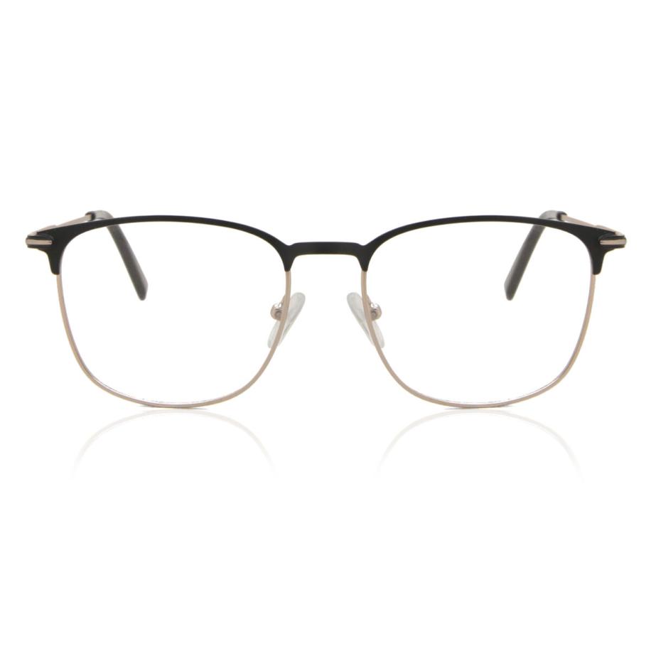 Heren Vierkant Volledige rand Metaal Zwart Bril - Anti-Blauwlichtglazen - SmartBuy Collection
