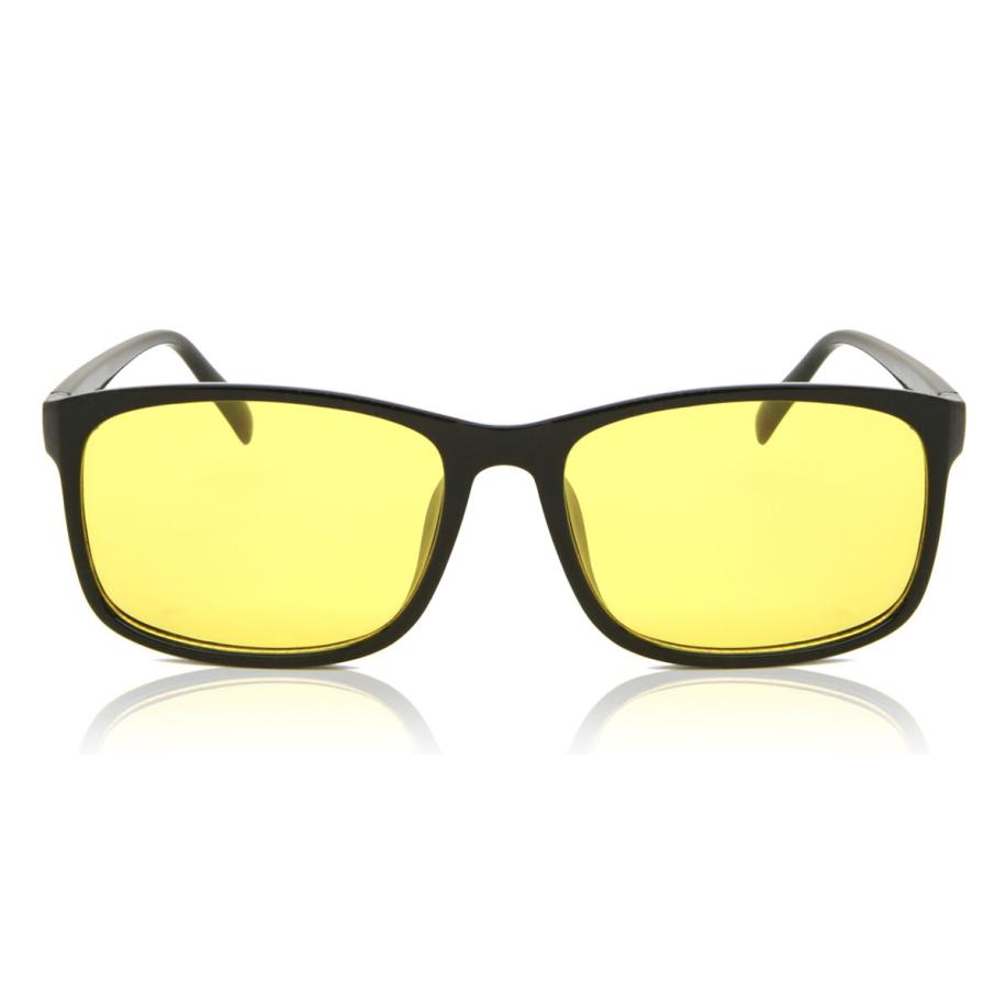 Heren Vierkant Volledige rand Plastic Zwart Bril - Anti-Blauwlichtglazen - SmartBuy Collection