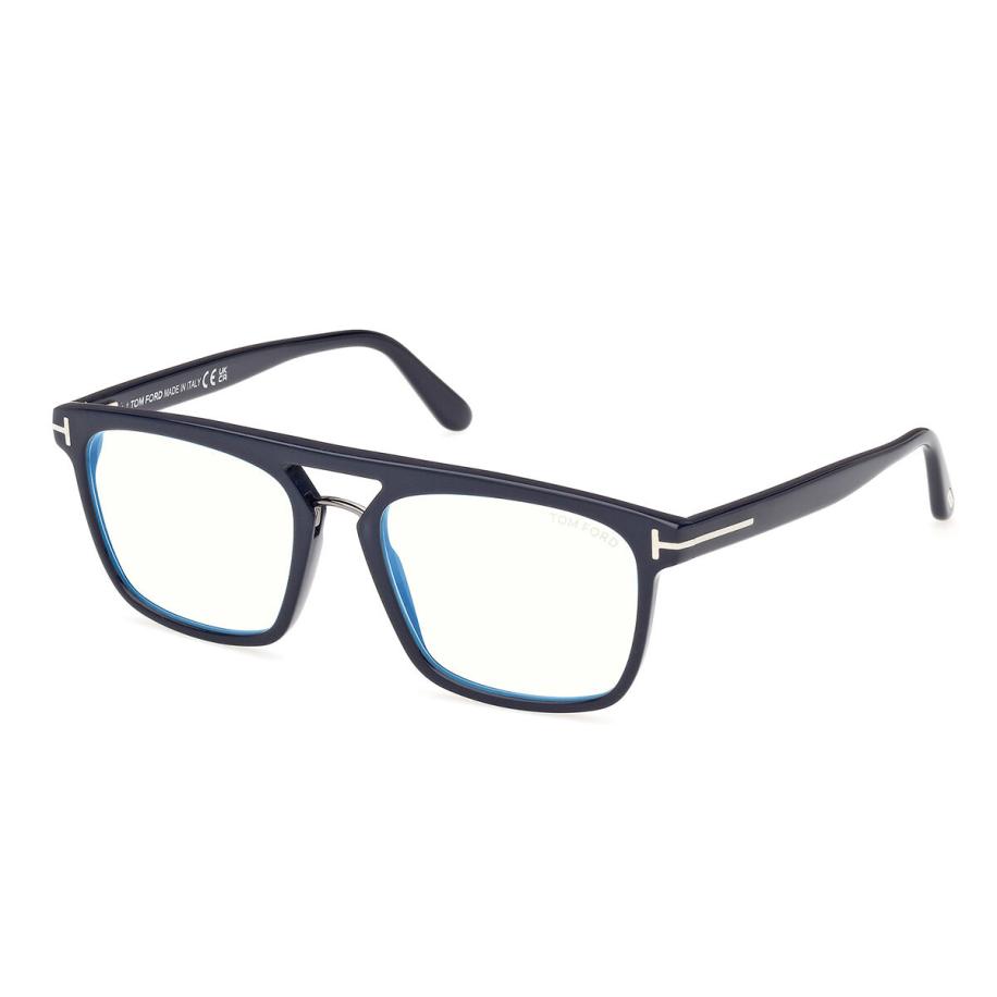 Tom Ford FT5942-B 90 Blauw-Light Block Blauw Heren Bril