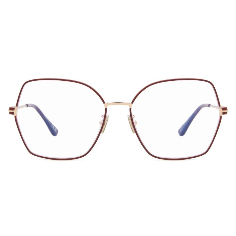 Tom Ford FT5876-B 28 Blauw-Light Block Rood Dames Bril