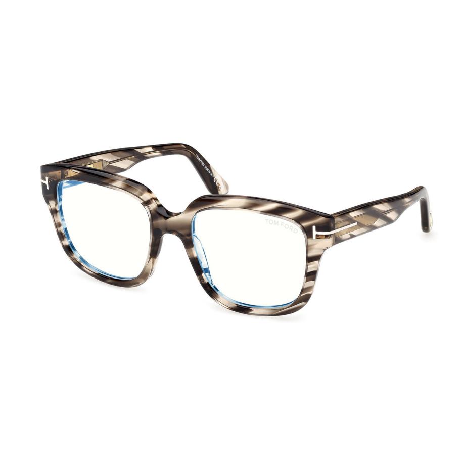 Tom Ford FT6094-B 56 Blauw-Light Block Tortoiseshell Dames Bril