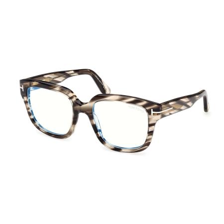 Tom Ford FT6094-B 056 Blauw-Light Block Tortoiseshell Dames Bril
