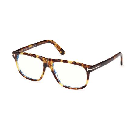 Tom Ford FT5978-B 053 Blauw-Light Block Heren Bril