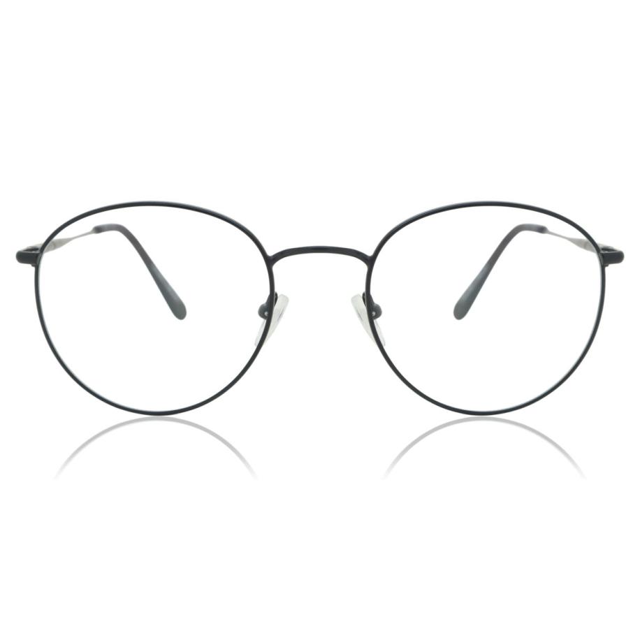 Heren Ovaal Volledige rand Metaal Zwart Bril - Anti-Blauwlichtglazen - SmartBuy Collection