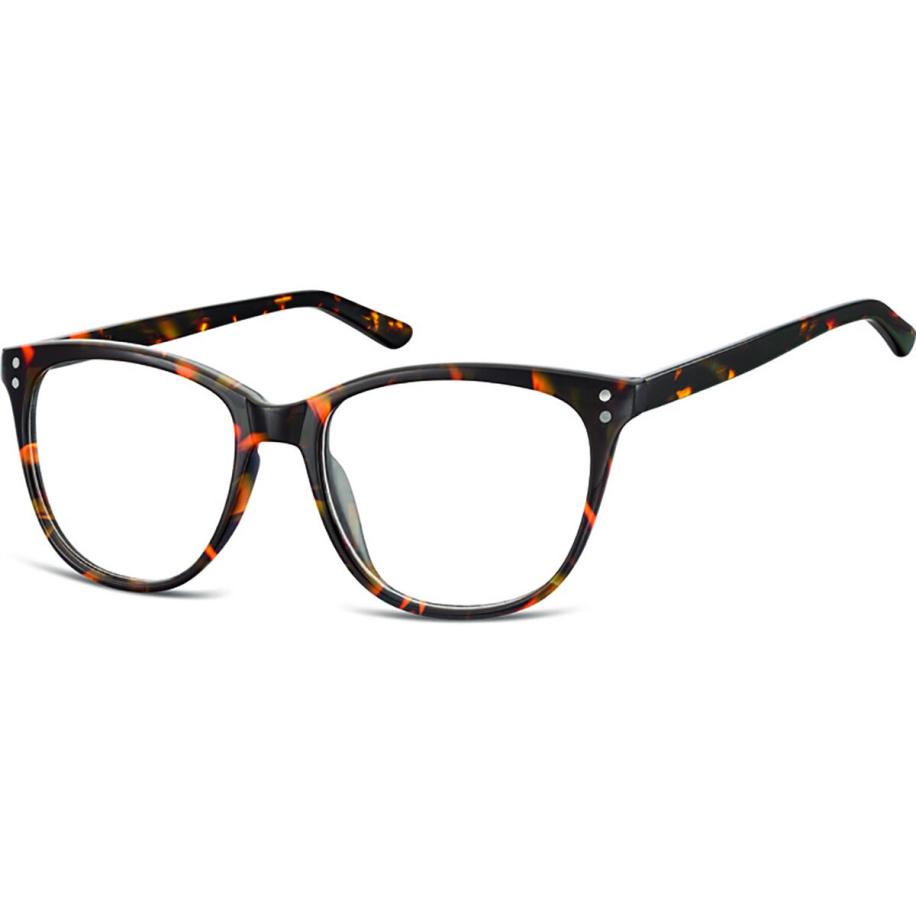 Heren Vierkant Volledige rand Plastic Tortoiseshell Bril - Anti-Blauwlichtglazen - SmartBuy Collection