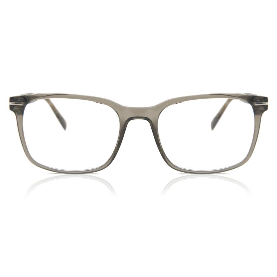 Heren Vierkant Volledige rand Plastic Grijs Bril - Anti-Blauwlichtglazen - SmartBuy Collection