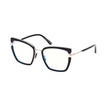 Tom Ford FT5984-B 001 Blauw-Light Block Dames Bril