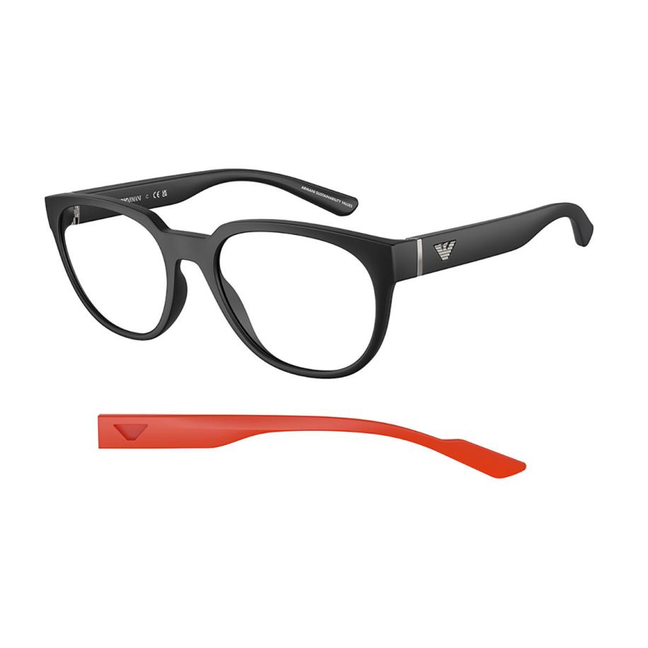 Emporio Armani EA3224F Aziatische pasvorm 5001 Zwart Heren Bril