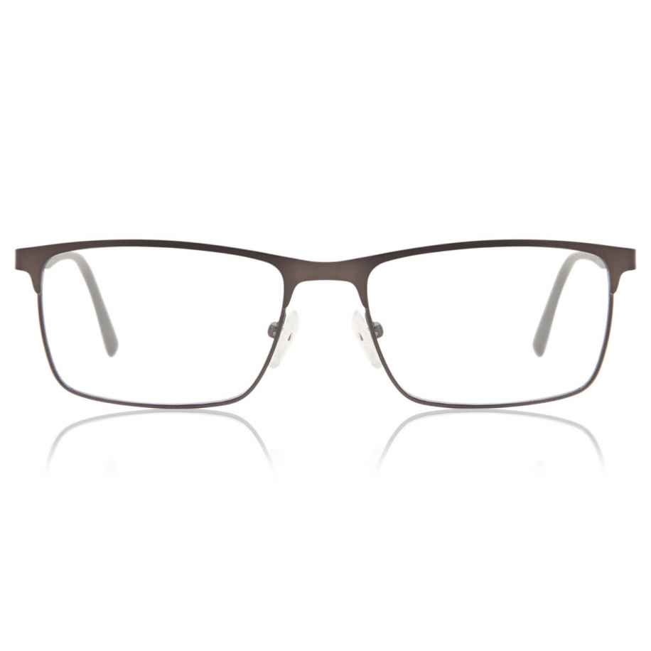 Heren Rechthoek Volledige rand Metaal Bruin Bril - Anti-Blauwlichtglazen - SmartBuy Collection