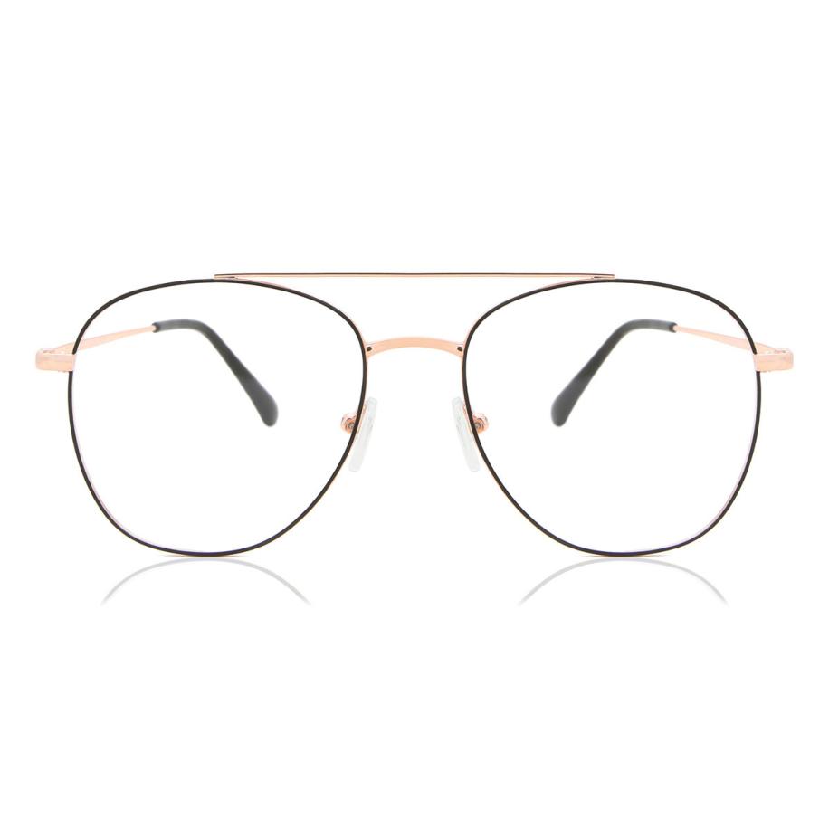 Heren Piloot Volledige rand Metaal Zwart Bril - Anti-Blauwlichtglazen - SmartBuy Collection