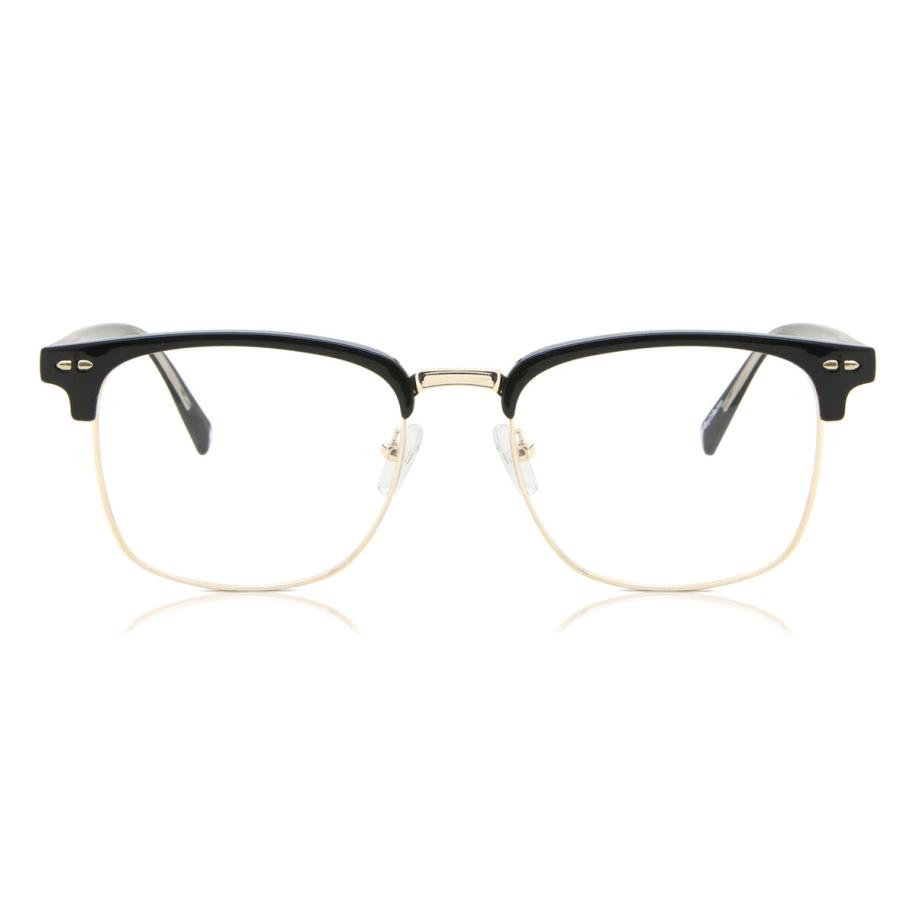 Heren Browline Volledige rand Metaal Goud Bril - Anti-Blauwlichtglazen - SmartBuy Collection