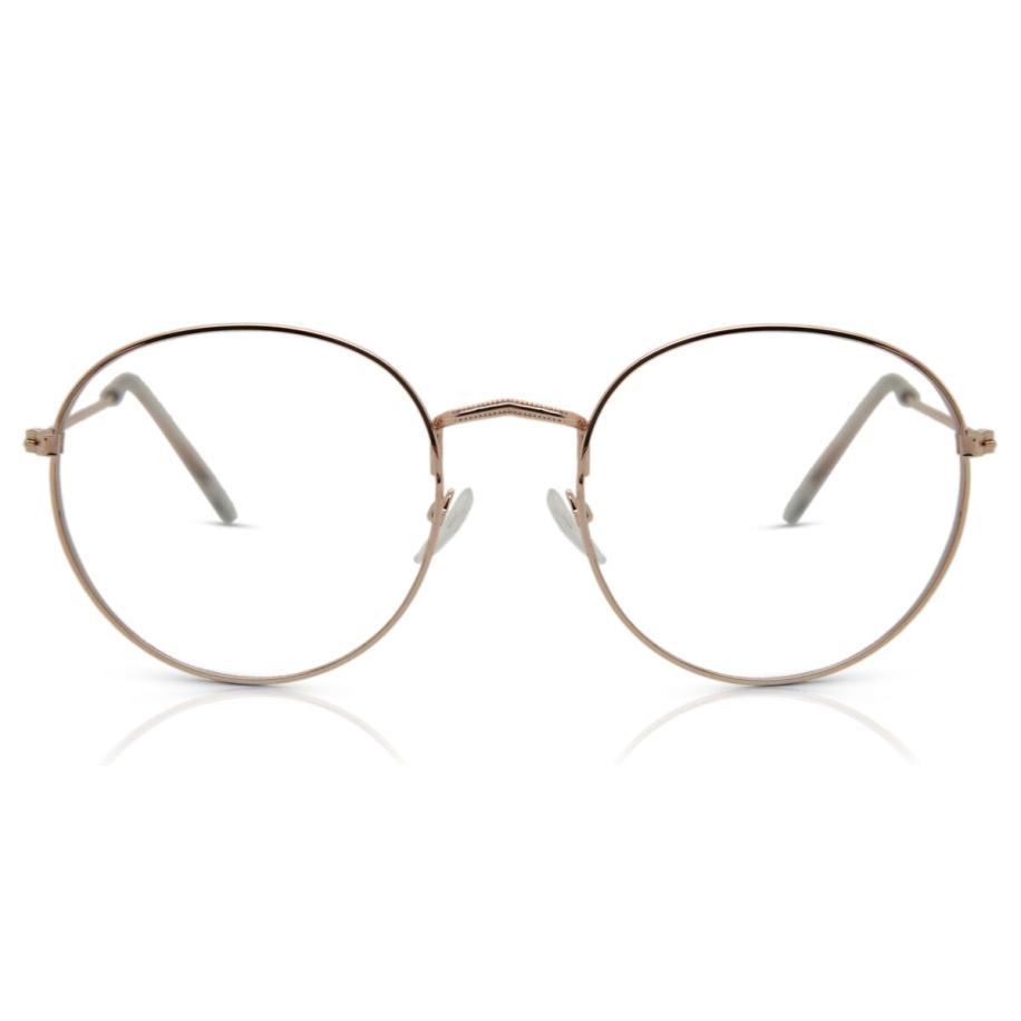 Heren Rond Volledige rand Metaal Goud Bril - Anti-Blauwlichtglazen - SmartBuy Collection
