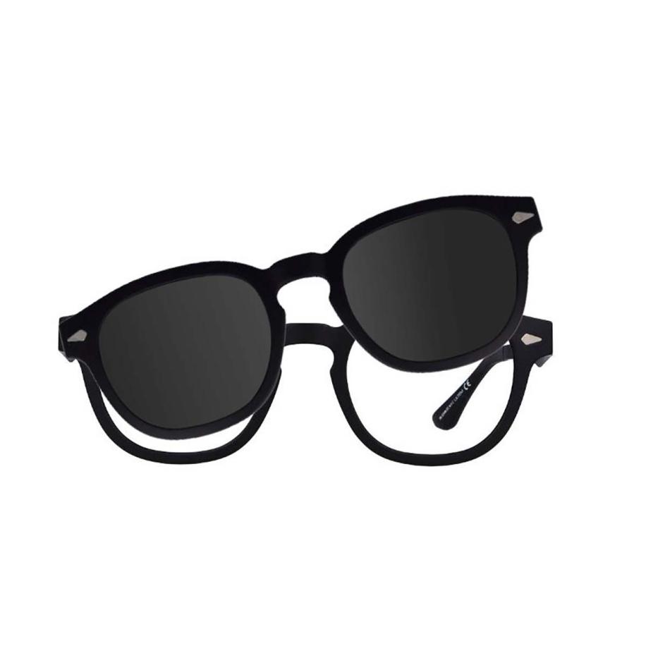 Heren Vierkant Clip-On Plastic Zwart Bril - Anti-Blauwlichtglazen - SmartBuy Collection