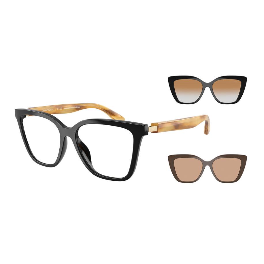 Emporio Armani EA4254U with Clip-on 62691W Zwart Dames Bril