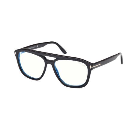 Tom Ford FT6024-B 001 Blauw-Light Block Heren Bril