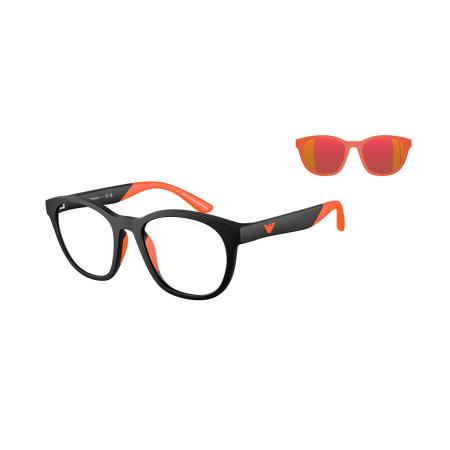 Emporio Armani EK4001 Kinder with Clip-On 50011W Zwart Kinder Bril