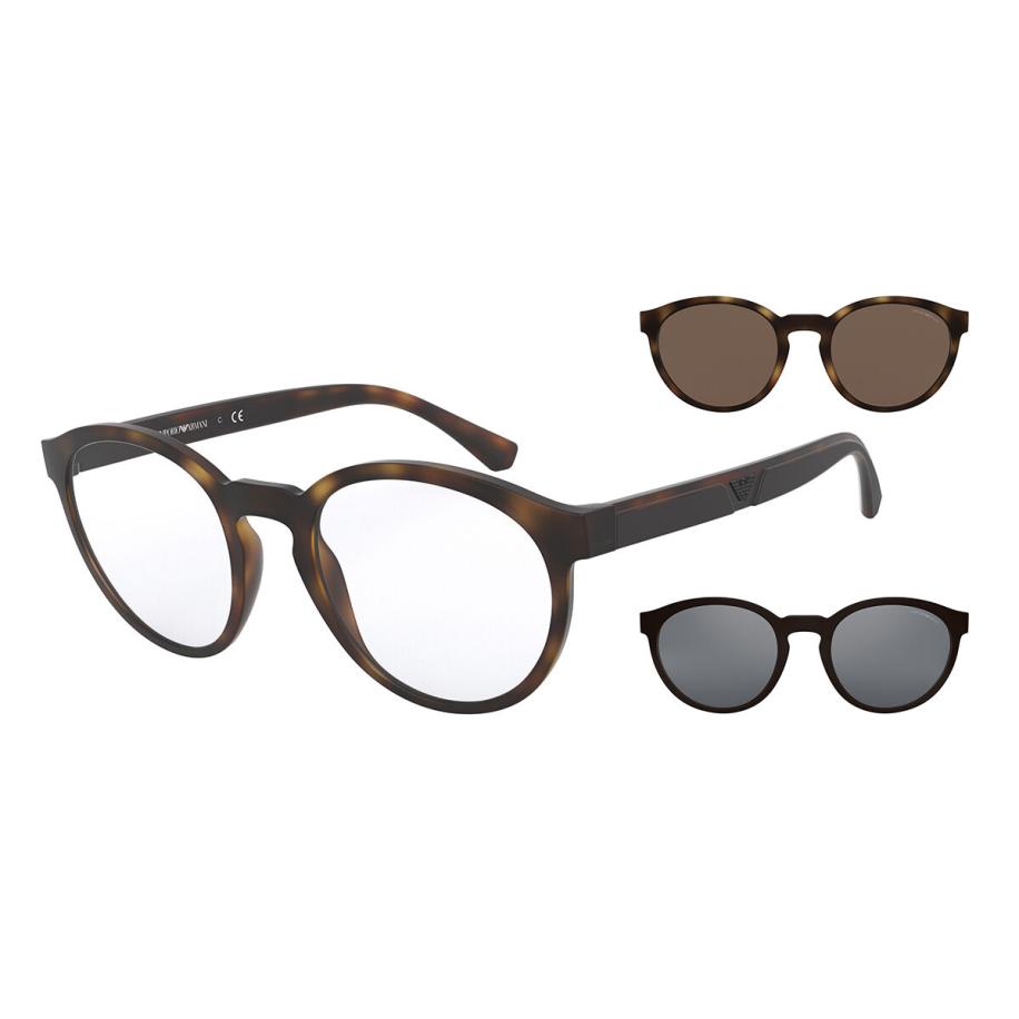 Emporio Armani EA4152 With Clip-On 58021W Tortoiseshell Heren Bril