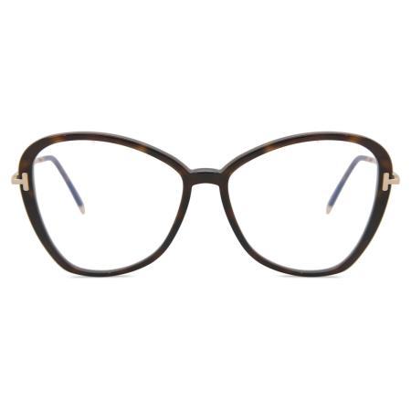 Tom Ford FT5769-B 052 Blauw-Light Block Tortoiseshell Dames Bril