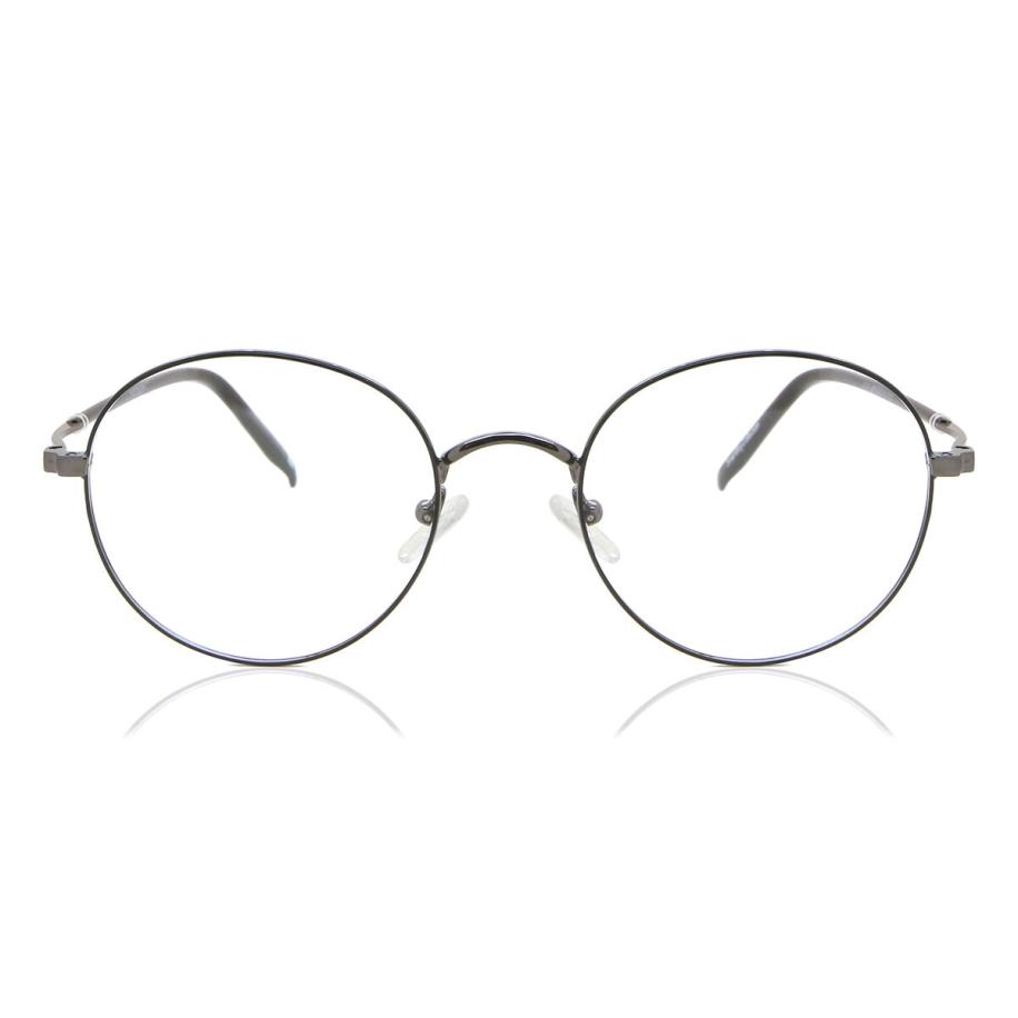 Heren Rond Volledige rand Metaal Zwart Bril - Anti-Blauwlichtglazen - SmartBuy Collection