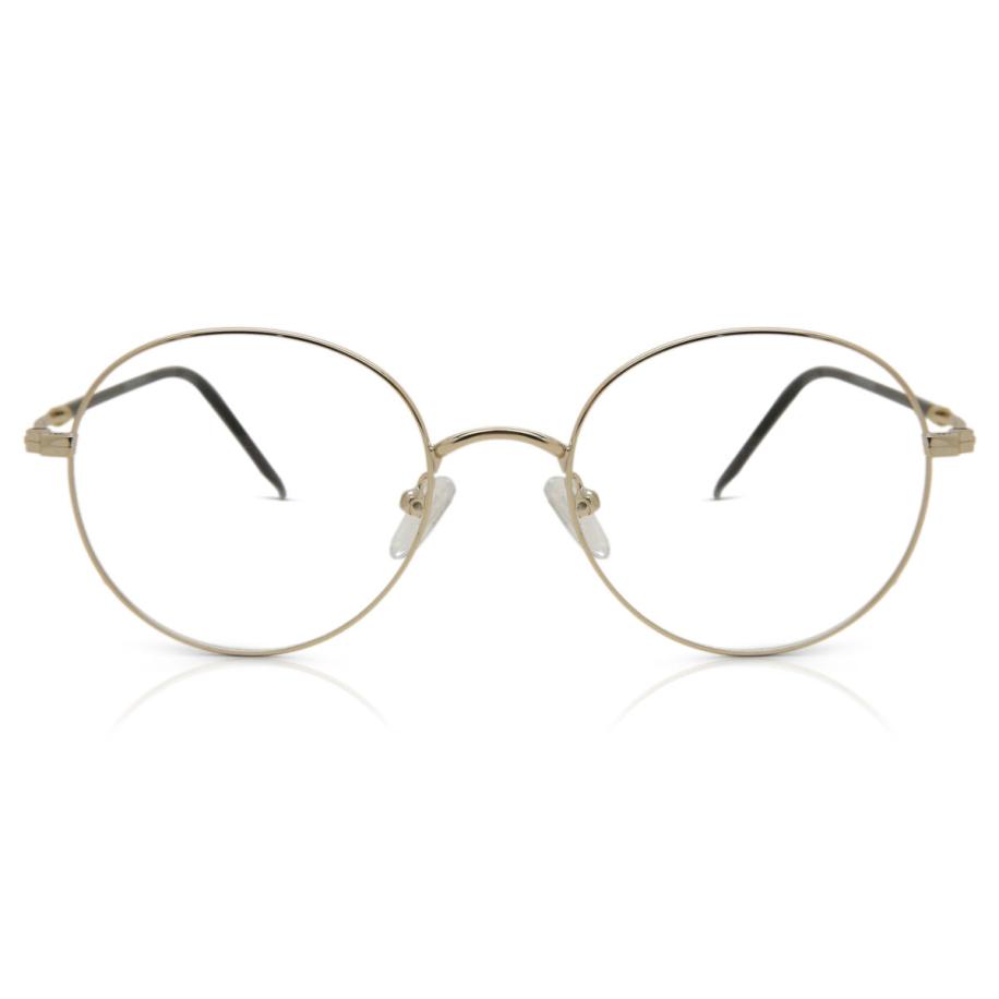 Heren Rond Volledige rand Metaal Goud Bril - Anti-Blauwlichtglazen - SmartBuy Collection