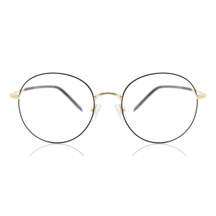 Heren Rond Volledige rand Metaal Zwart Bril - Anti-Blauwlichtglazen - SmartBuy Collection