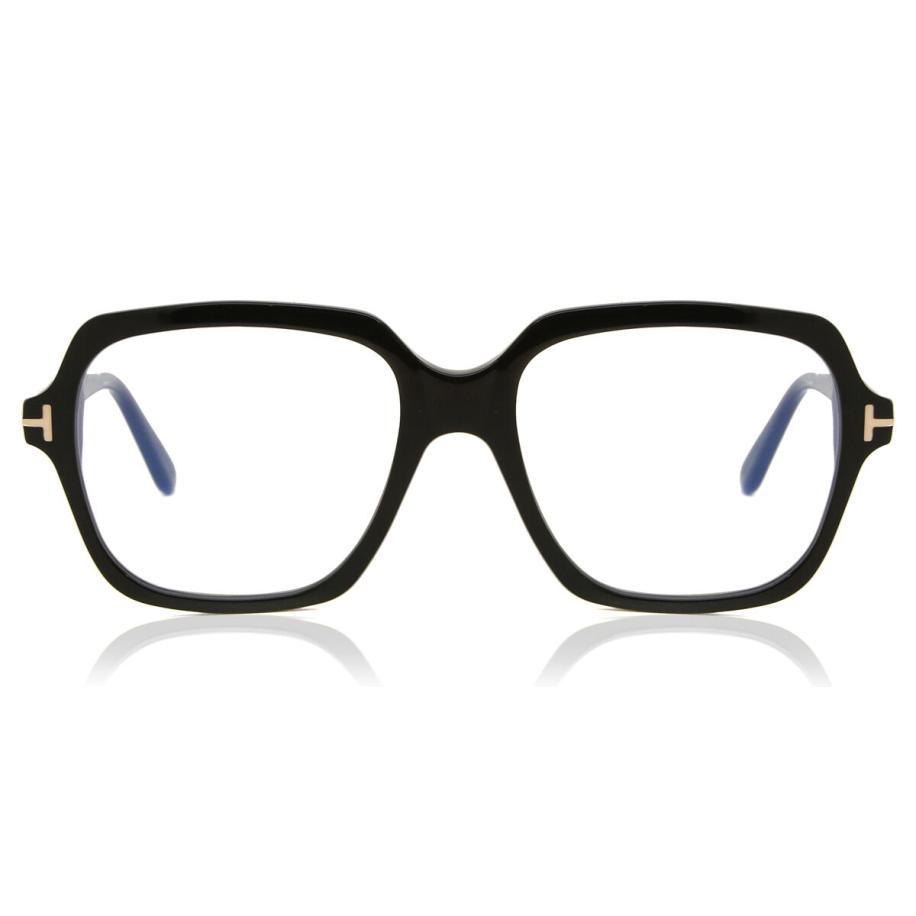 Tom Ford FT5908-B 1 Blauw-Light Block Zwart Dames Bril