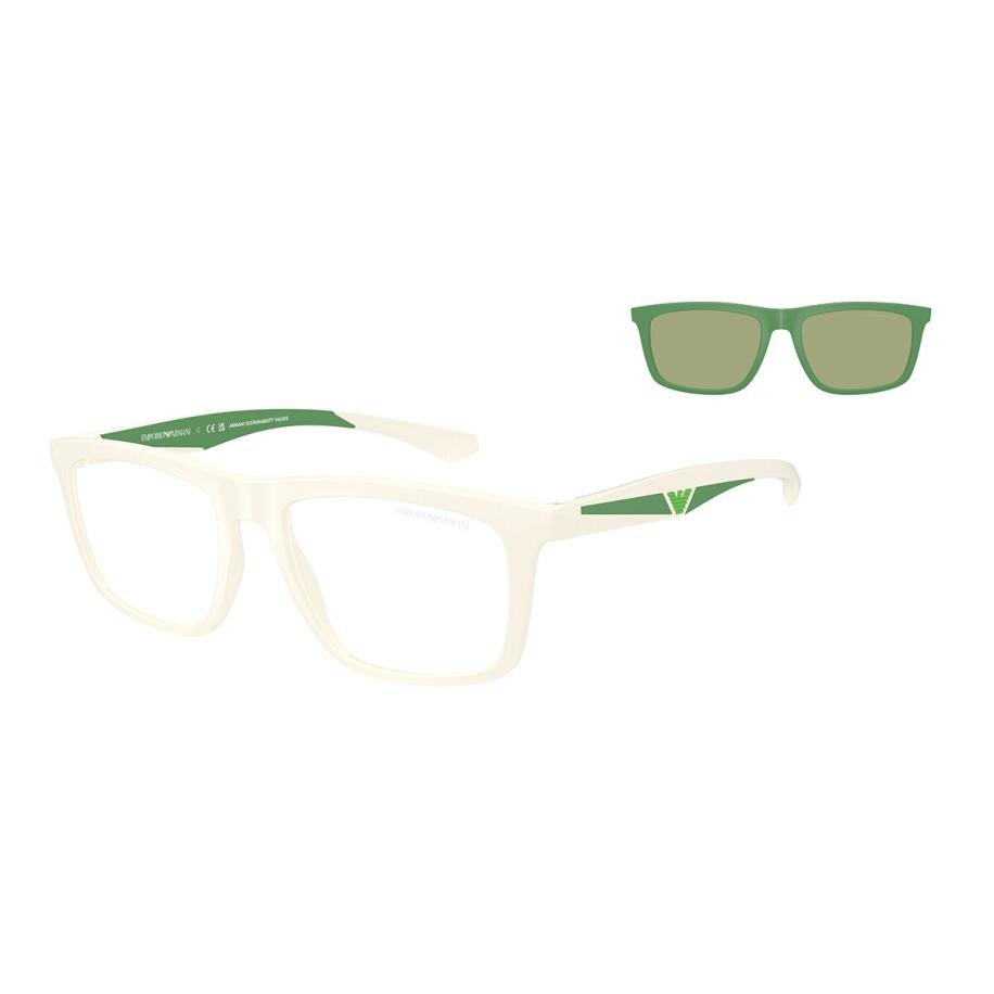 Emporio Armani EA4235 with Clip-on 61871W Wit Heren Bril