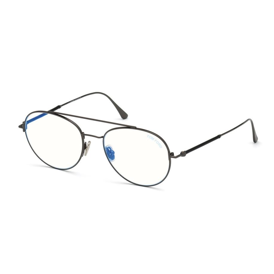 Tom Ford FT5657-B 12 Blauw-Light Block Grijs Heren Bril