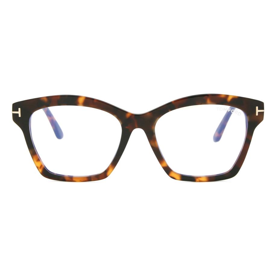 Tom Ford FT5965-B 52 Blauw-Light Block Tortoiseshell Dames Bril