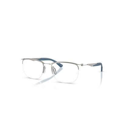 Ray-Ban Rb7552 Optics Staalgrijs montuur Helder glazen Gepolariseerd 54-19