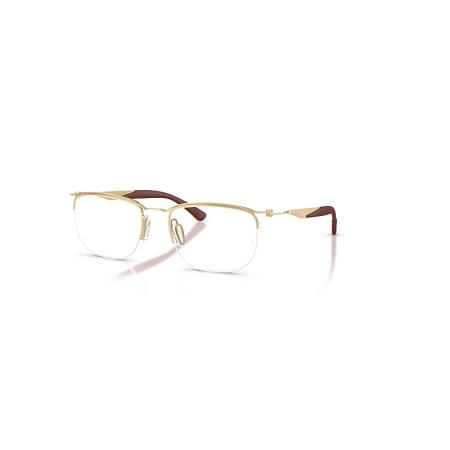 Ray-Ban Rb7552 Optics Arista Goud montuur Helder glazen Gepolariseerd 54-19