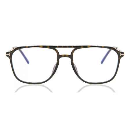 Tom Ford FT5665-B 052 Blauw-Light Block Tortoiseshell Heren Bril