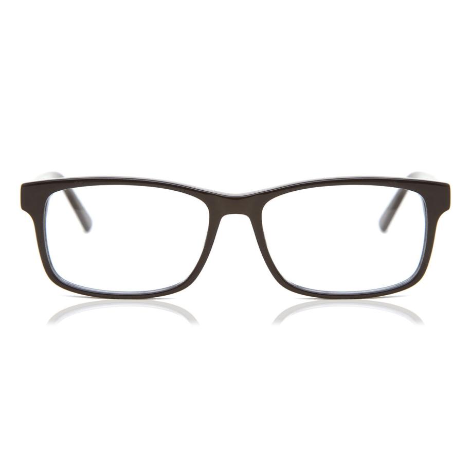 Heren Rechthoek Volledige rand Acetaat Bruin Bril - Anti-Blauwlichtglazen - SmartBuy Collection