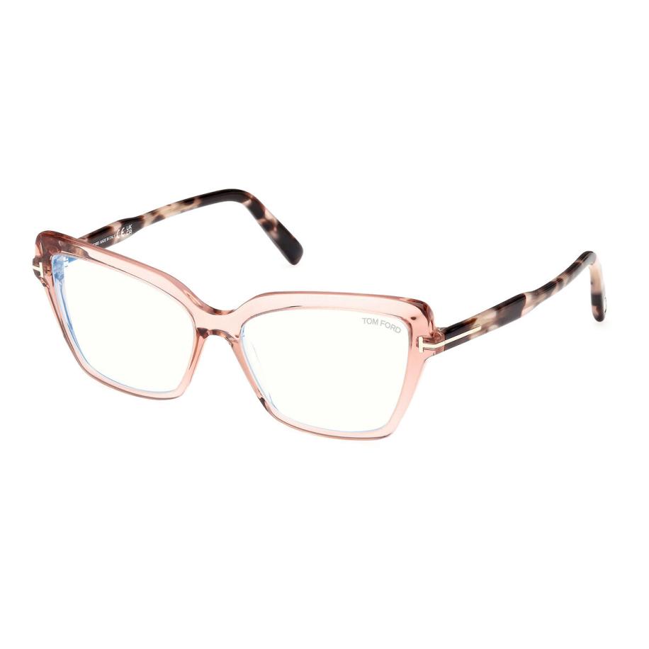 Tom Ford FT5948-B 72 Blauw-Light Block Roze Dames Bril