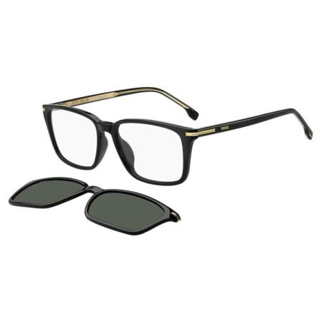 BOSS 1847/G/C Aziatische pasvorm with Clip-On 807/GR Zwart Heren Bril