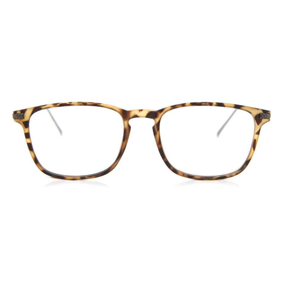 Heren Rechthoek Volledige rand Plastic Tortoiseshell Bril - Anti-Blauwlichtglazen - SmartBuy Collection