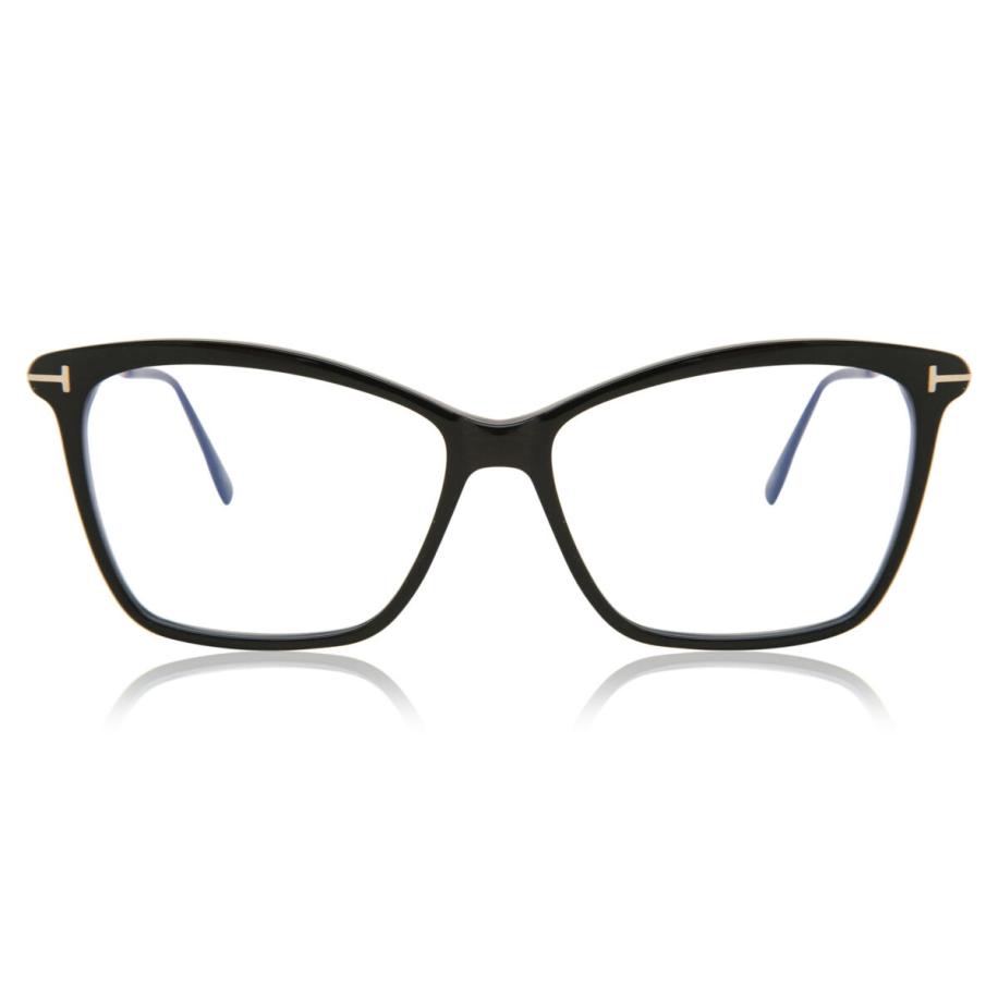 Tom Ford FT5687-B 1 Blauw-Light Block Zwart Dames Bril