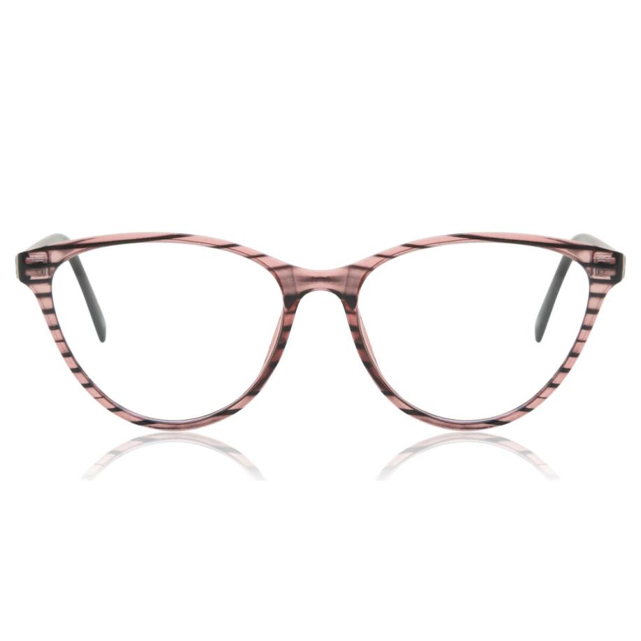Dames Cat-eye Volledige rand Plastic Roze Bril - Anti-Blauwlichtglazen - SmartBuy Collection