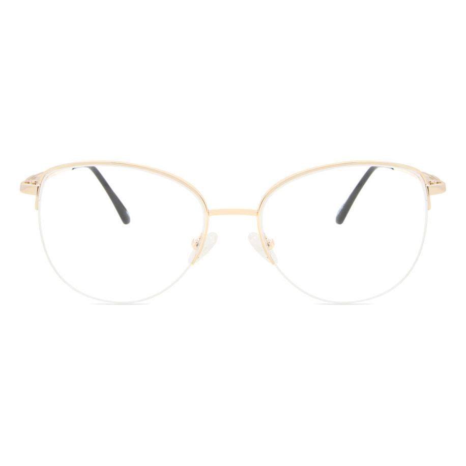 Dames Cat-eye Volledige rand Metaal Goud Bril - Anti-Blauwlichtglazen - SmartBuy Collection
