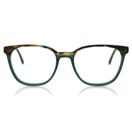 Heren Rechthoek Volledige rand Plastic Rood Bril - Anti-Blauwlichtglazen - Arise Collective