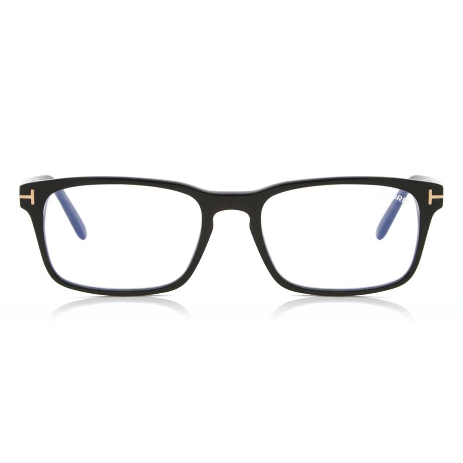 Tom Ford FT5938-B 1 Blauw-Light Block Zwart Heren Bril