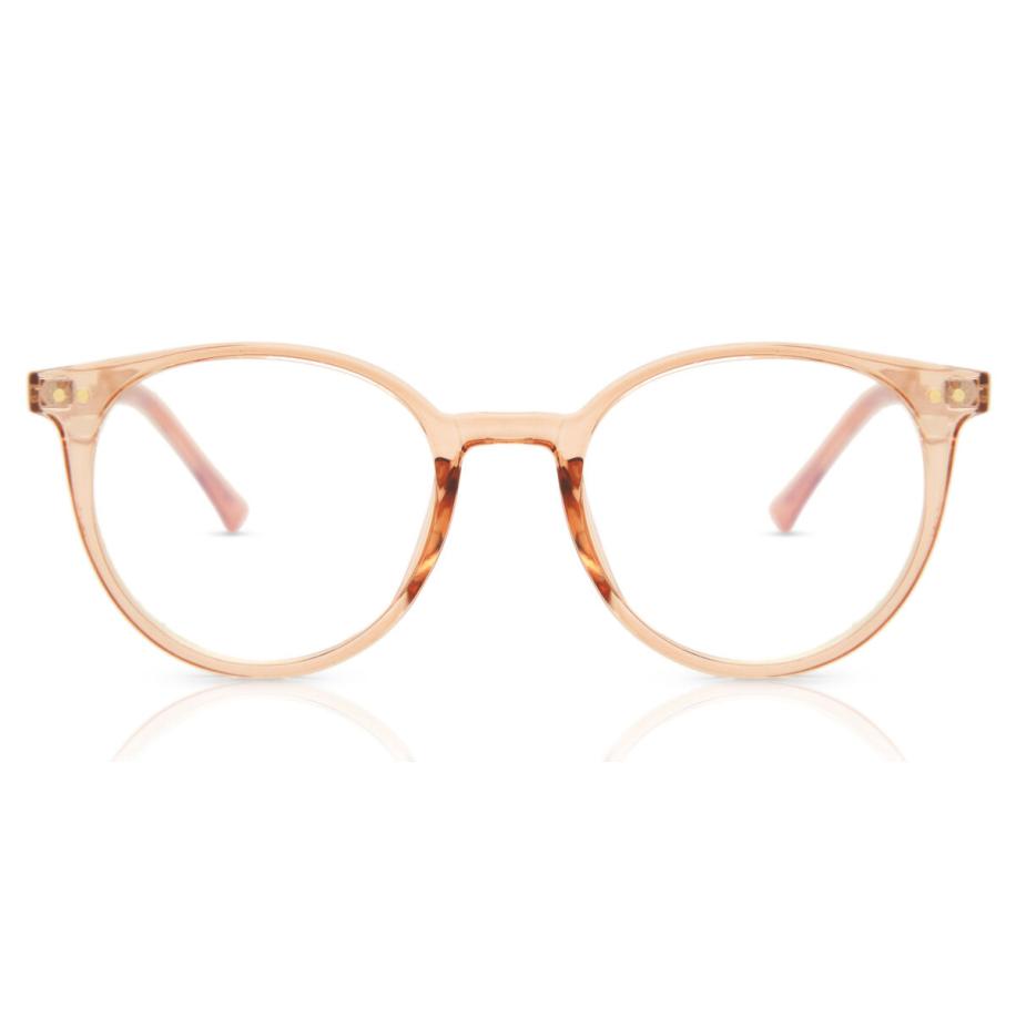 Heren Ovaal Volledige rand TR90 Roze Bril - Anti-Blauwlichtglazen - SmartBuy Collection