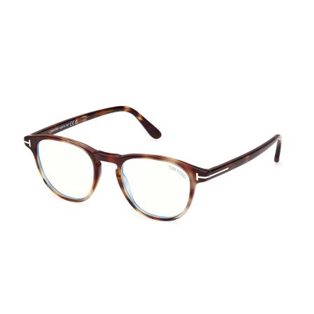 Tom Ford FT5899-B 055 Blauw-Light Block Tortoiseshell Heren Bril