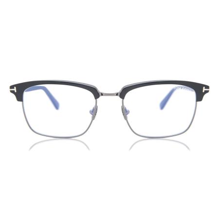 Tom Ford FT5801-B 001 Blauw-Light Block Zwart Heren Bril