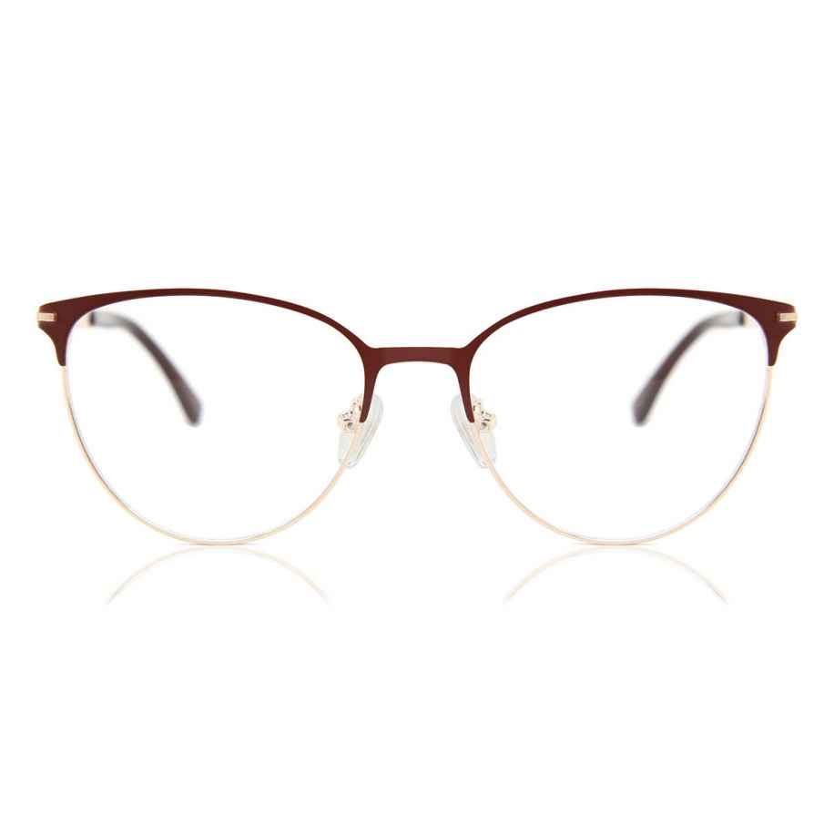 Dames Cat-eye Volledige rand Metaal Rood Bril - Anti-Blauwlichtglazen - SmartBuy Collection