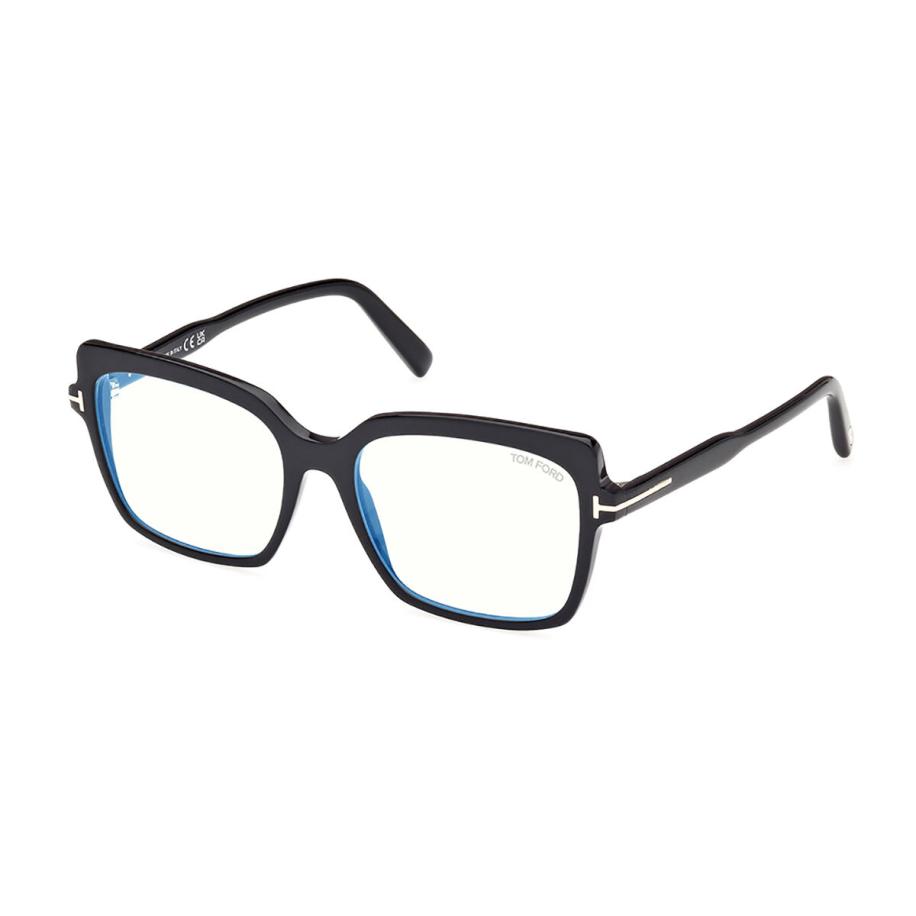 Tom Ford FT5947-B 1 Blauw-Light Block Zwart Dames Bril