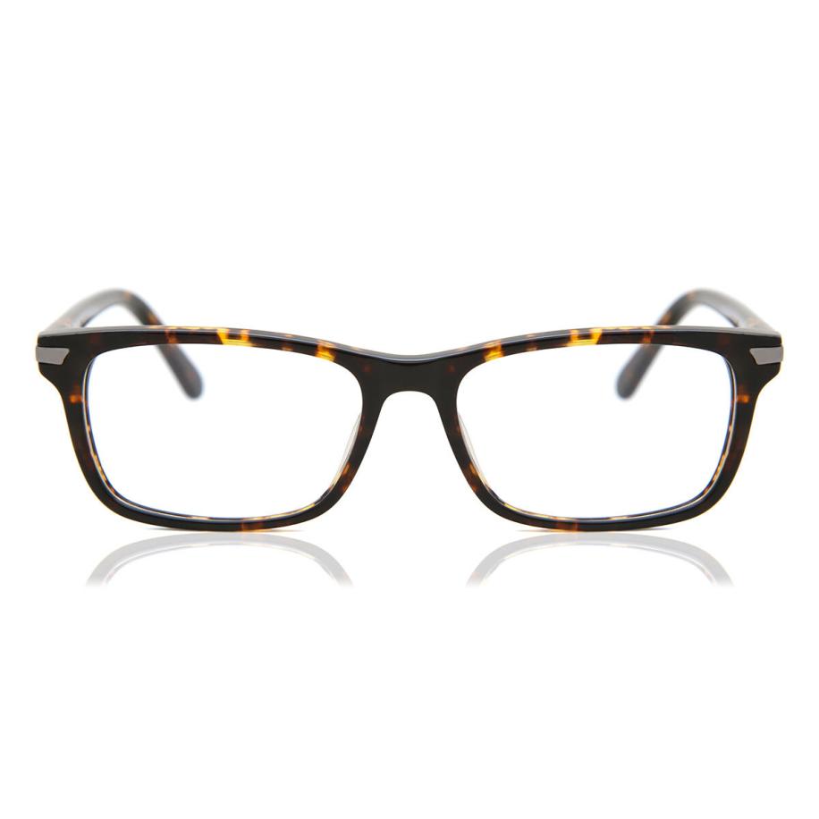 Heren Rechthoek Volledige rand Plastic Tortoiseshell Bril - Anti-Blauwlichtglazen - SmartBuy Collection